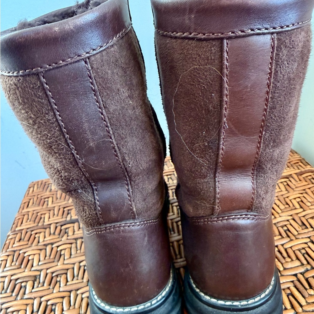 UGG Brooks Waterproof Women's Brown Winter Boots - Picture 3 of 6